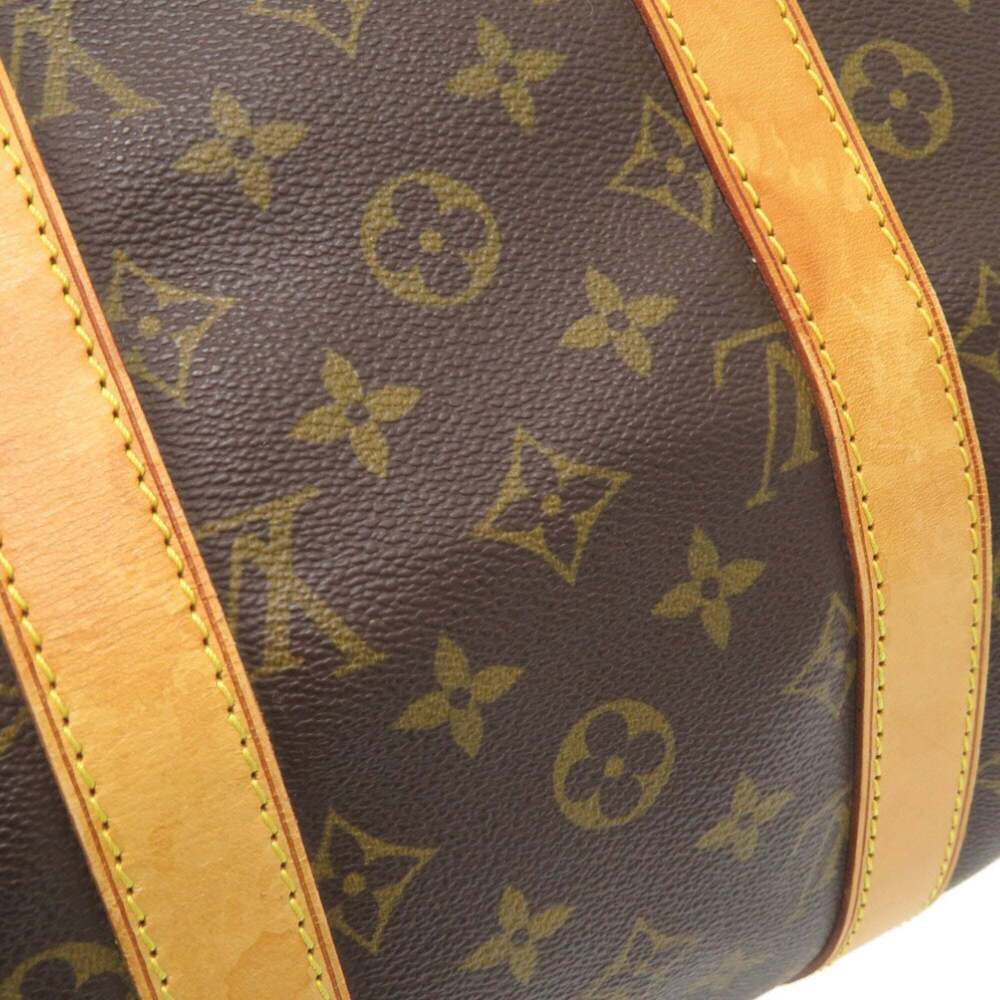 LOUIS VUITTON Authentic Brown Monogram Keepall 45 Boston Bag - Picture 9 of 10